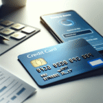 Nærbilde av et Moderne MasterCard-kredittkort på et skrivebord ved siden av en smarttelefon med bankapp åpen, nøytralt og profesjonelt lys